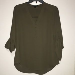 Olive Green Express Shirt.